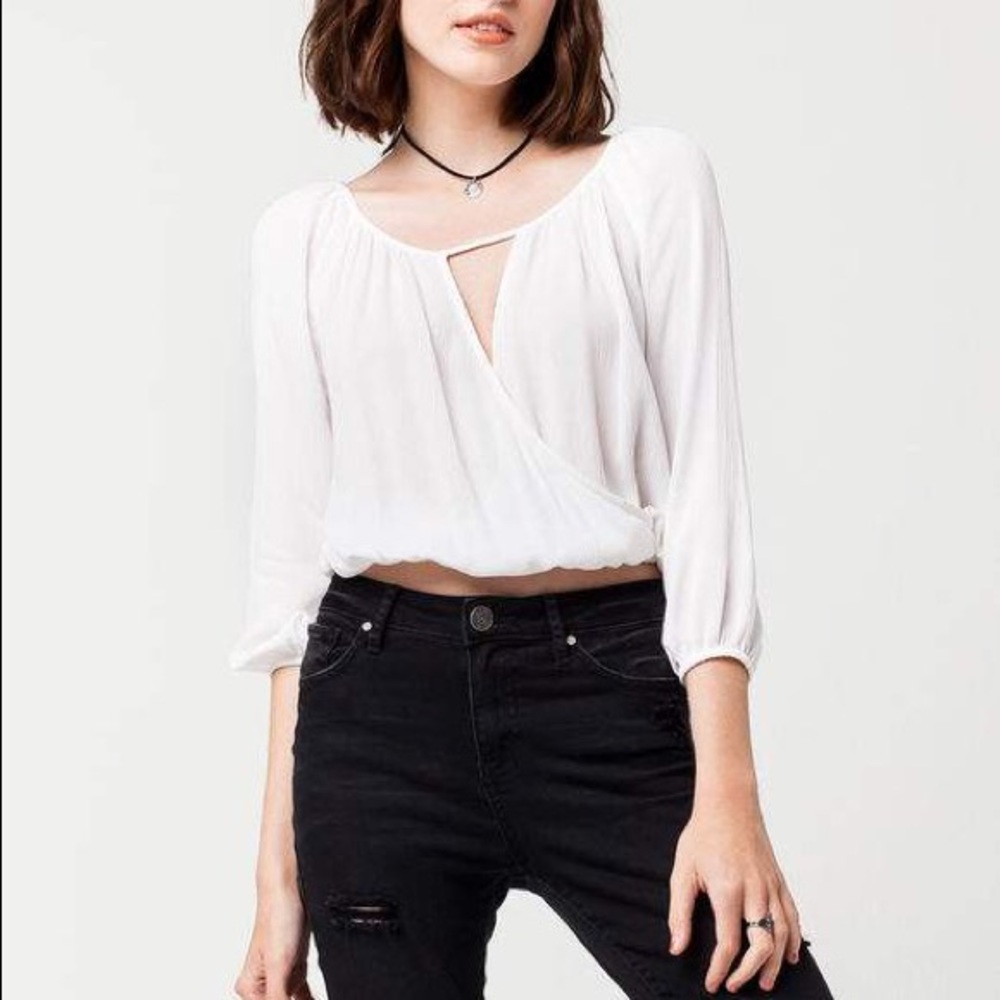 Surplice Front Blouse - Picture 2 of 4